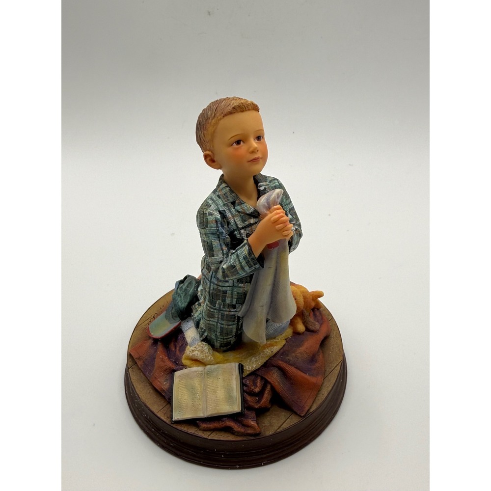 Vtg Demdaco Mama Says Pray Boy Figurine Kathy Andrews Fincher 2005 Religious